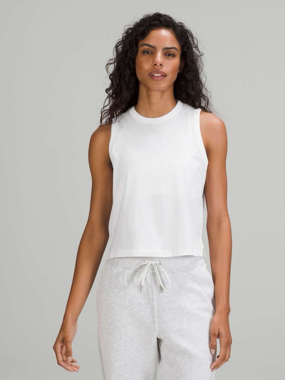 Lululemon Classic-Fit Cotton-Blend Tank Top White